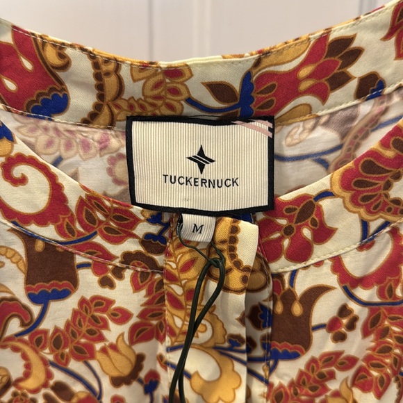 TUCKERNUCK Sundrenched Porto Jessa Romper Batik Border size medium NWT - Picture 9 of 9